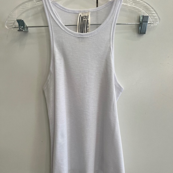 Free People Tops - Free People White Ribbed Tank- XS
